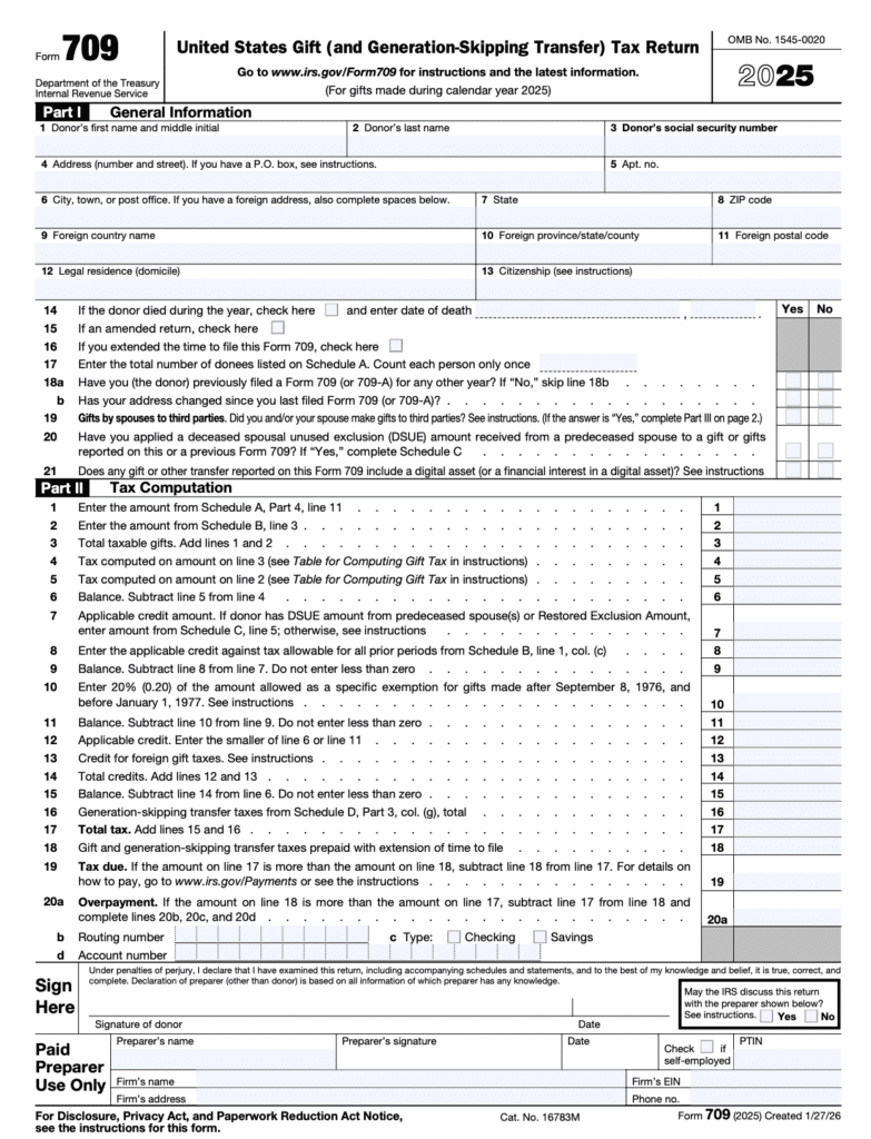 Form 709