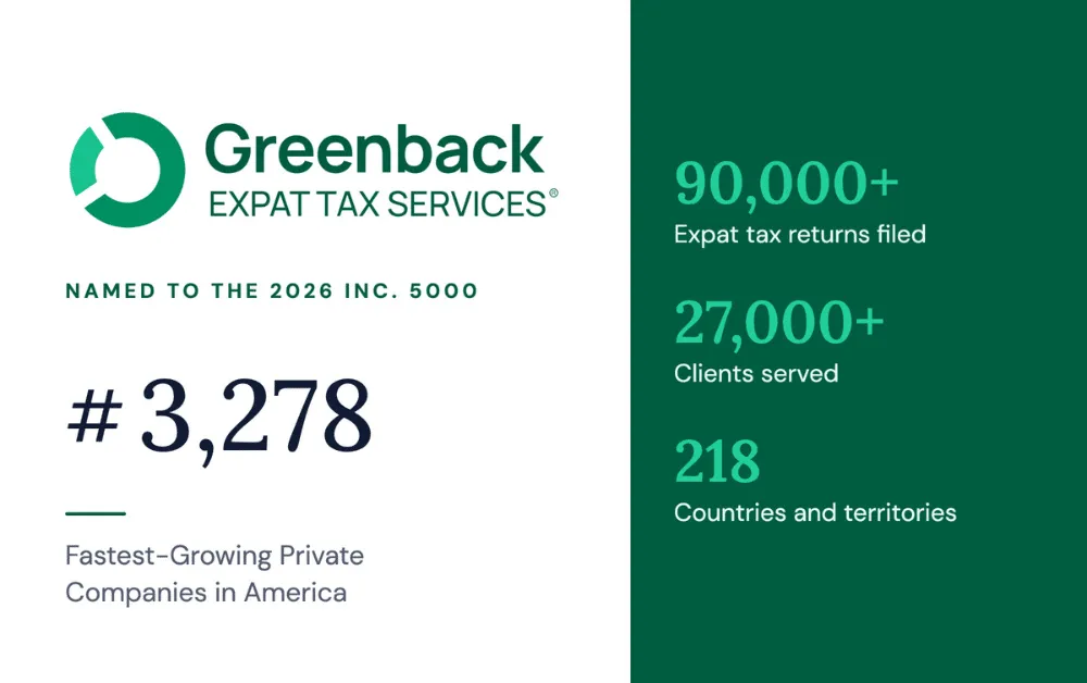 Greenback Expat Tax Services Named to the 2026 Inc. 5000 for a Fourth Time